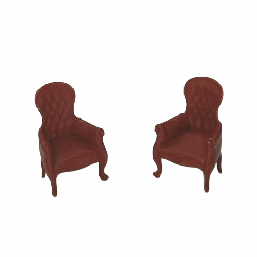 Baroque armchairs for 1-64 scale diorama