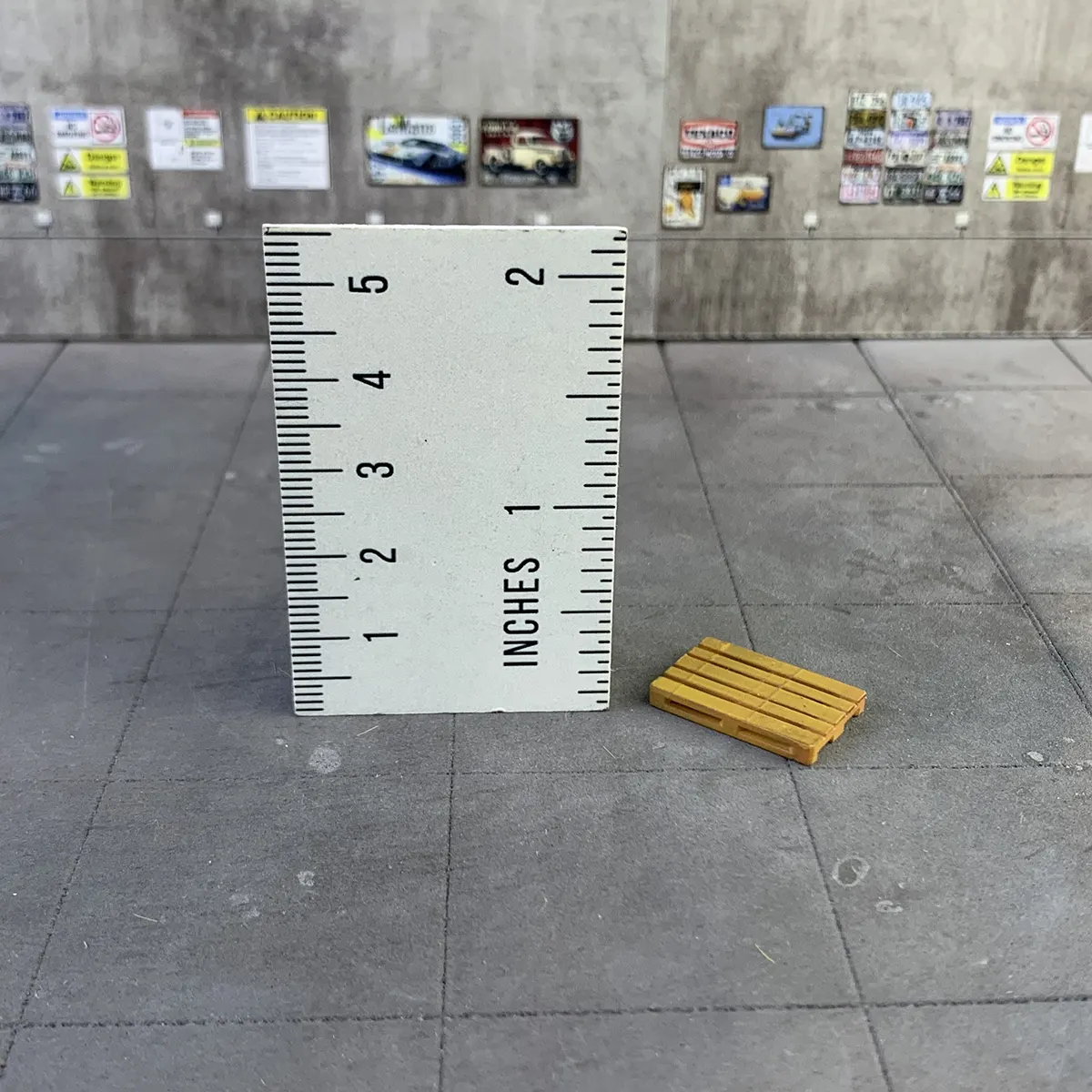 Hot Wheels and Matchbox Scale Wooden Pallet for Workshop Model Display