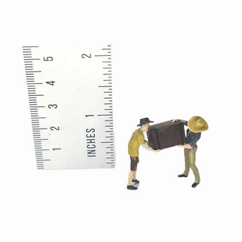 Two farmers figure for 1-64 scale diorama