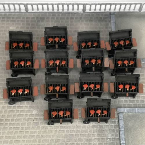 bbq grill 1-64 diorama