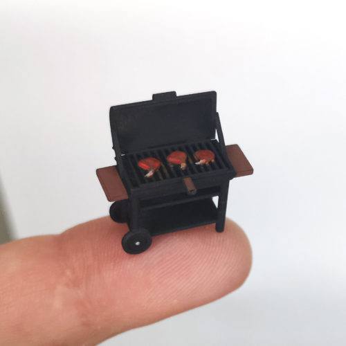 bbq grill 1-64 scale