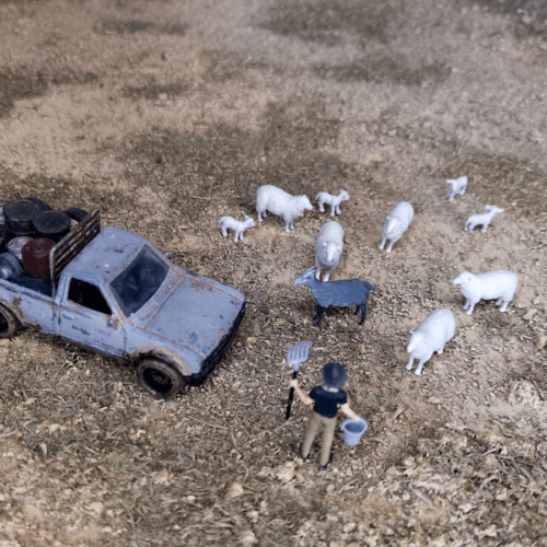 1-64 scale Sheep herd for diorama