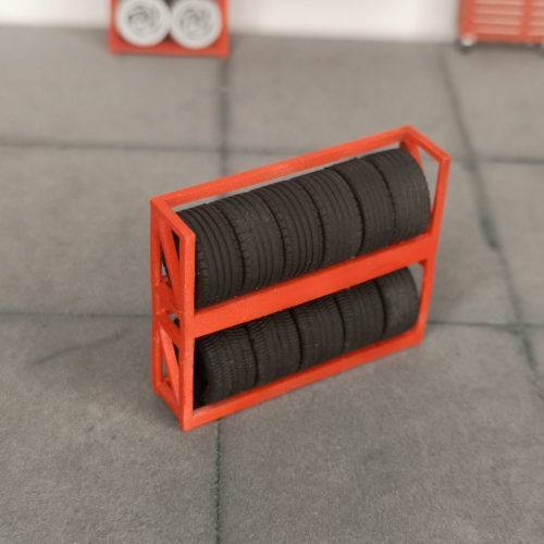 1-64 scale Tire shelf