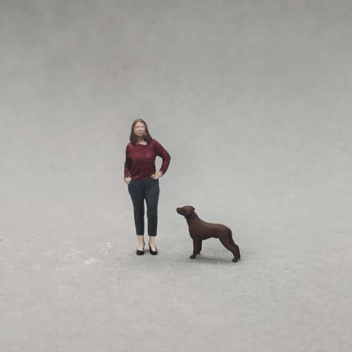 1-64 scale diorama young girl
