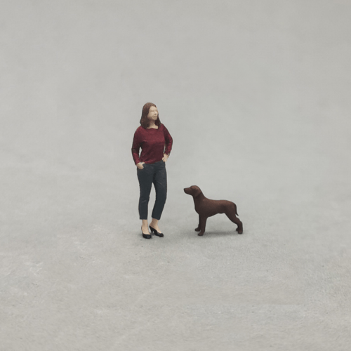 1-64 scale diorama young girl