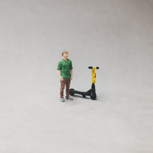 1-64 scale diorama young sports guy