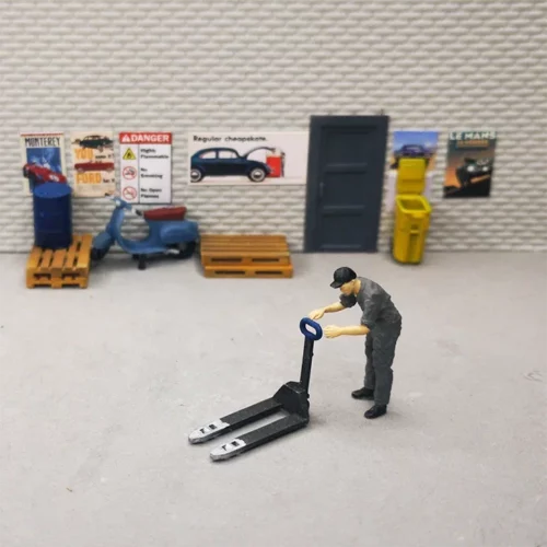 Hand pallet trucks for diorama scale 1-64