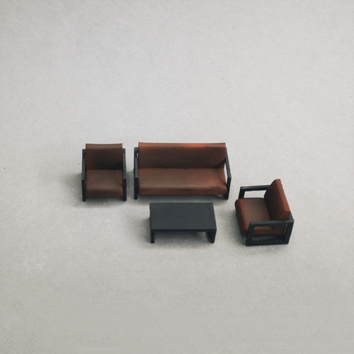 1-64 scale diorama Office furniture set