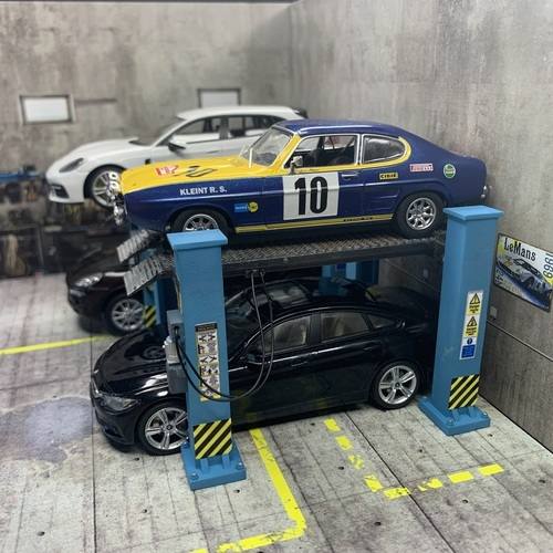 Authentic view 1-43 Scale Car Lift for Ultimate Garage Diorama for your diorama