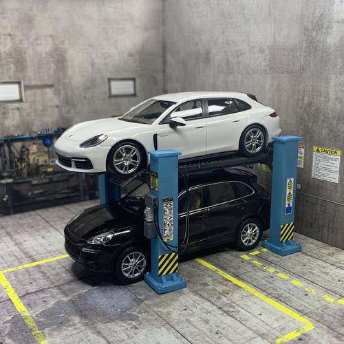 Authentic view 1-43 Scale Car Lift for Ultimate Garage Diorama for your porche