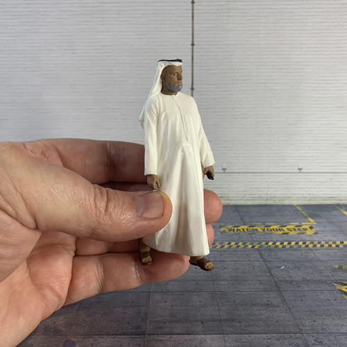 10 cm arabian men figurines diorama