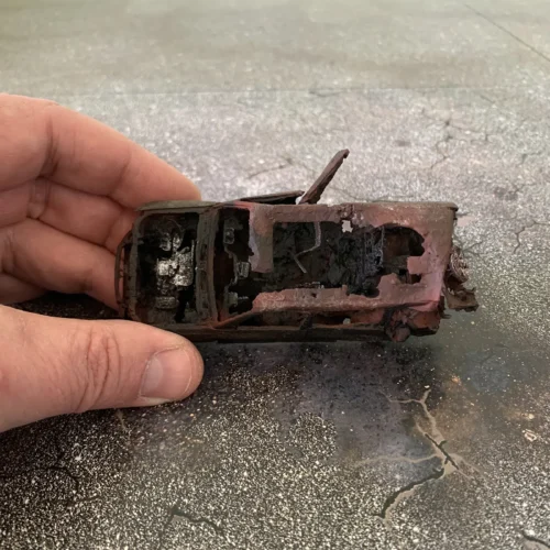 1-43 Scale Burnt Out Miniature Model