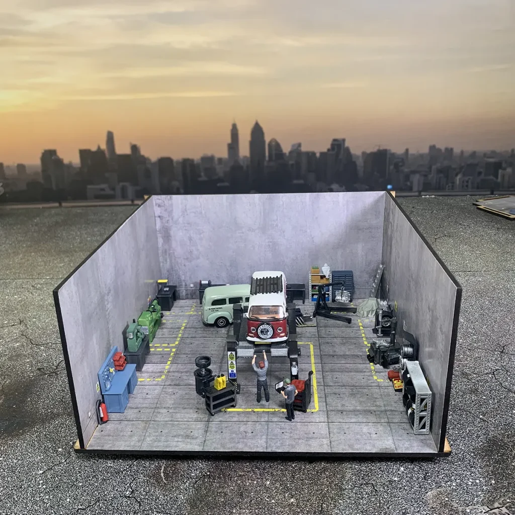 1-64 Scale Compact Garage Box for Diecast Models