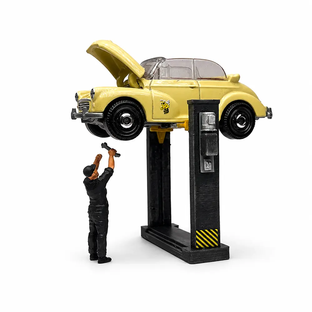 Car Lift For Hot Wheels Garage Diorama 1 64 Scale Service Station